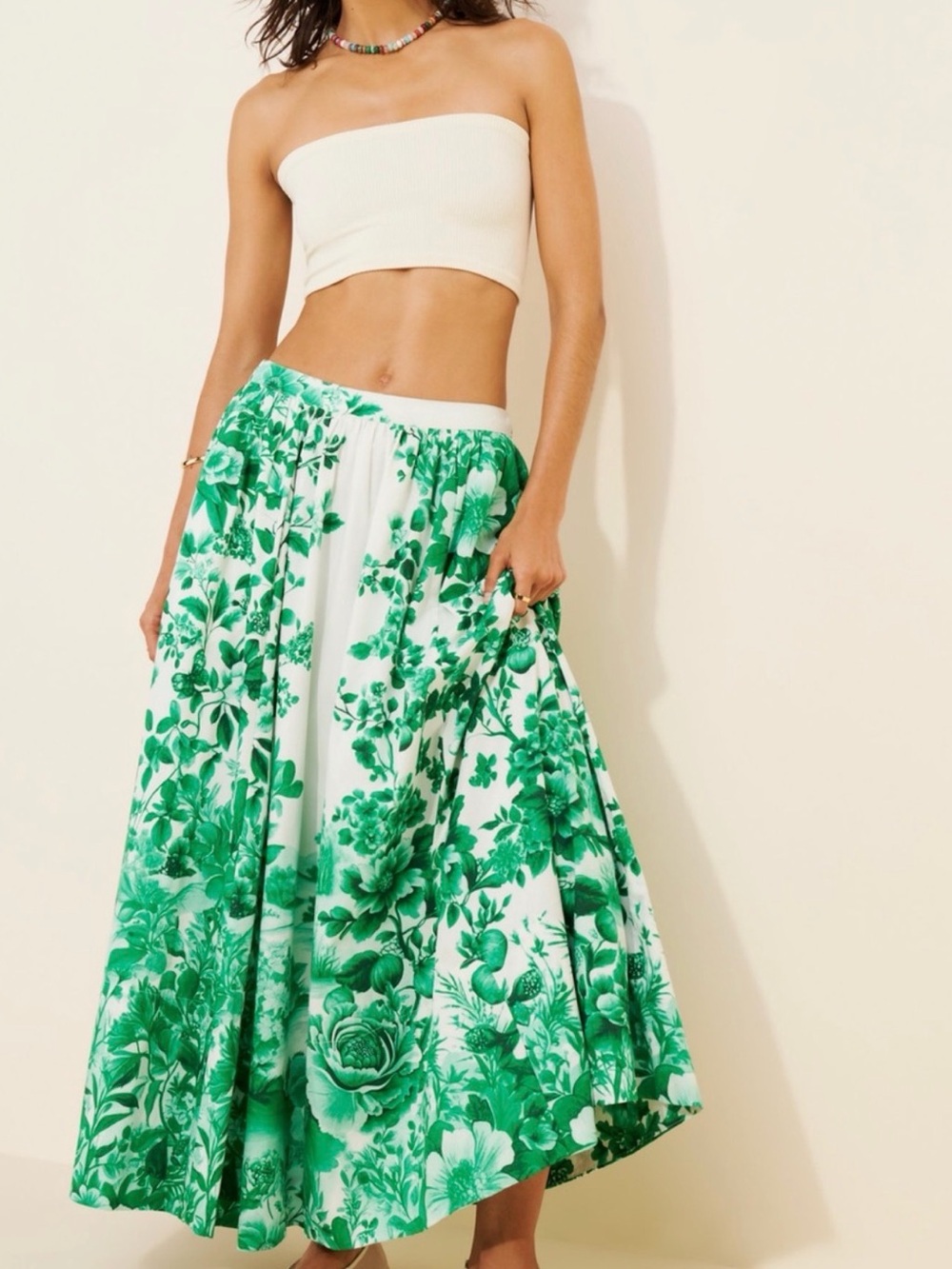 Anthropologie Maeve The Jacie Maxi Skirt Floral Skirt with Pockets Women’s L